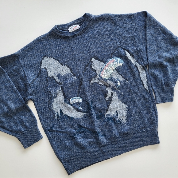Vintage Other - Vintage Wool Blend Mountain Parachuters Sweater